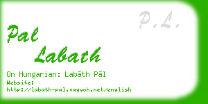pal labath business card
