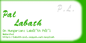 pal labath business card